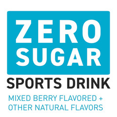 POWERADE Zero Sugar Mixed Berry Electrolyte Sports Drink Bottles,20 fl oz,8 Pack