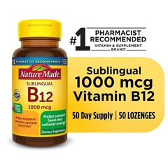 Nature Made Sublingual Vitamin B12 1000 mcg 50 Lozenges