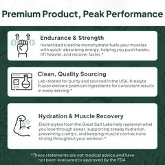 Organics Ocean Krealyte Fusion Creatine Powder Electrolytes Muscle 30 Servings