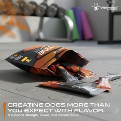 WELLNESS LABSRX Creatine Monohydrate Powder Sachets 300g – Mango Flavor Micro…
