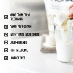 Pronativ 100 Whey Native Protein Powder, Unflavored, 2 lb, Made from Farm Fre…