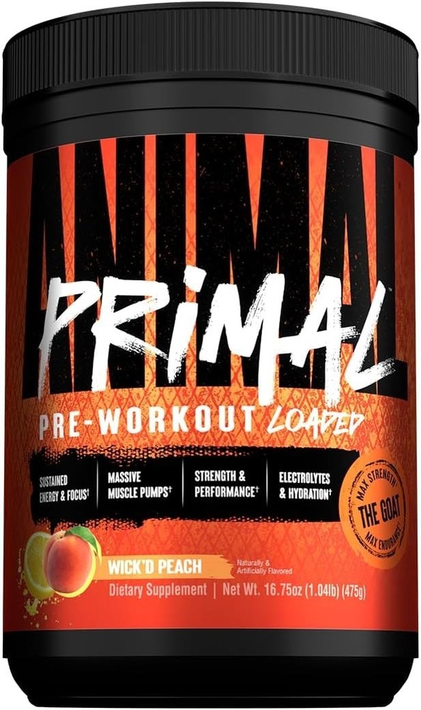 Animal Primal Pre Workout Powder Hydration Energy Focus Endurance Beta Alanine