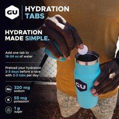 GU Energy Hydration Electrolyte Drink Tablets 8-Count 96 Servings Lemon