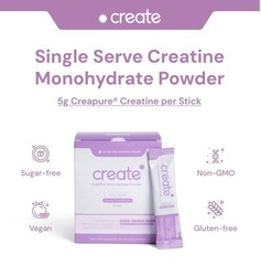 Creatine Mixed Berry-Create Creatine Monohydrate Powder 30 Packets Exp 8/27