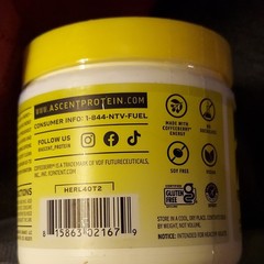 Ascent Hydration + Energy Powder Raspberry Lemonade 40 Servings 8.32oz Vegan