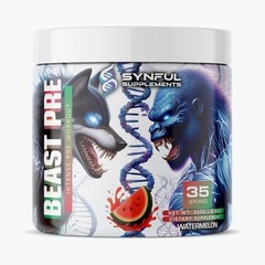 BEAST PRE – ENERGY & FOCUS High Stim Pre-Workot Synful Supplements Watermelon