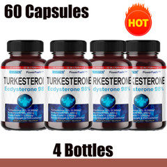 4 X Turkesterone 98% Ecdysterone -Supports Energy And Performance, Muscle Health
