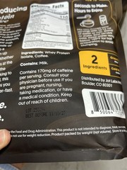 Jot Protein Coffee Latte Cold Brew Powder 25g Protein Two Pack, 1.06lb Exp 11/27