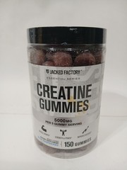 Jack Factory Creatine Gummies – Blue Raspberry 150ct Gummies Exp03/2027