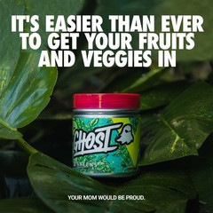 GHOST Greens Powder, Original – 30 Servings – 19 Superfood Greens & Reds