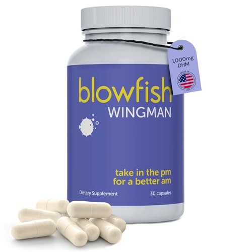 Blowfish Wingman Supplement DHM L-Cysteine Electrolytes