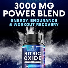 Nitric Oxide Booster w/ L-Arginine 2010mg Highest Potency Muscle Pump Supplement