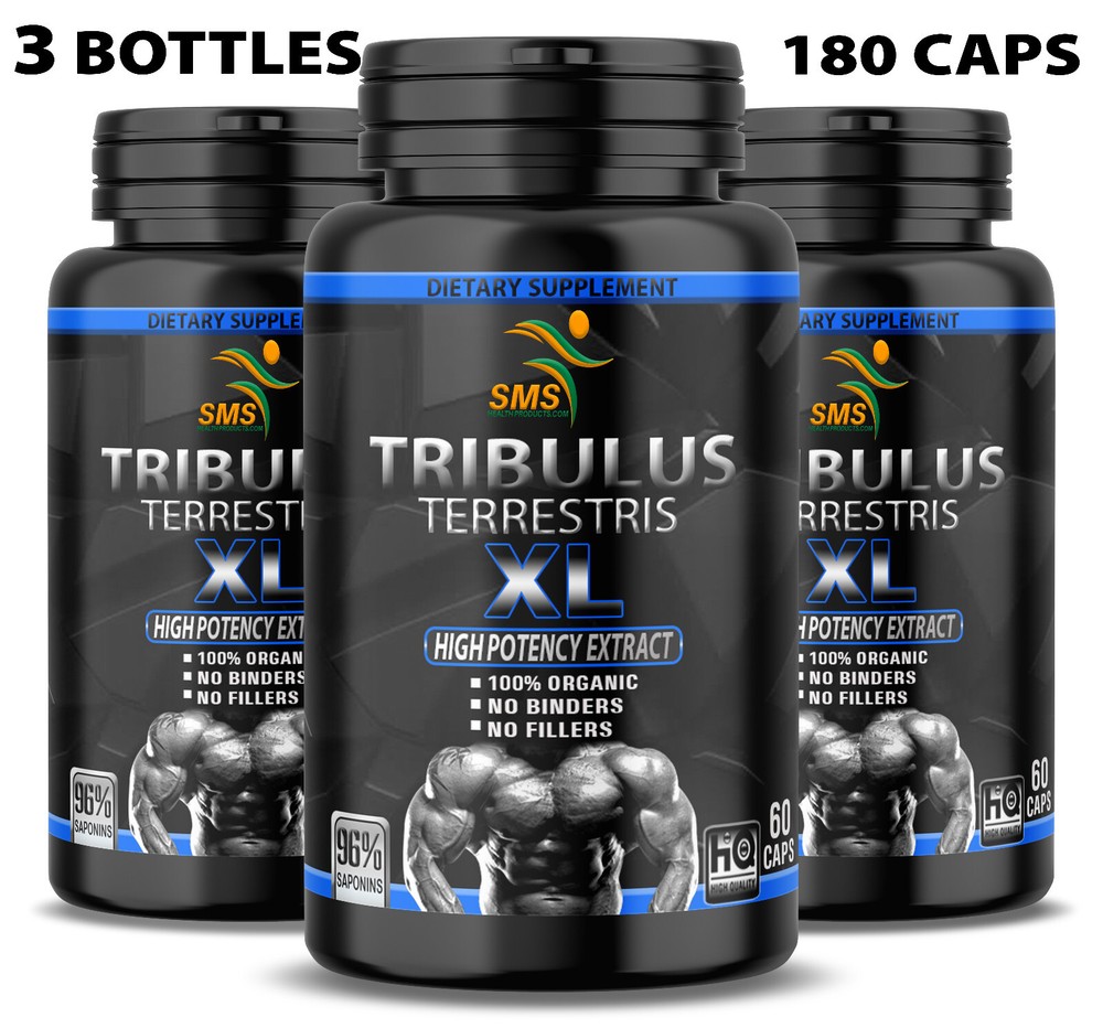 TRIBULUS TERRESTRIS 180 Caps 96% SAPONINS 7500mg Organic Fitness Supplement