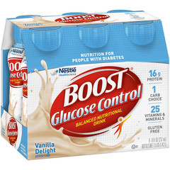 Boost Glucose Control Balanced, Vanilla Delight, 8 oz, 6CT- Pack of 1