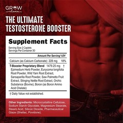 PRIME LABS TESTOSTERONE Booster Men’s Test Natural Stamina Endurance 60 Caplets