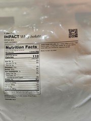 MyProtein Impact Whey Isolate Protein Powder DRINK UNFLAVORED 2.2 lbs.
