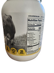Levels Grass-Fed Whey Protein Powder Vanilla Bean 1.48 lbs 23.7 oz NEW Sealed