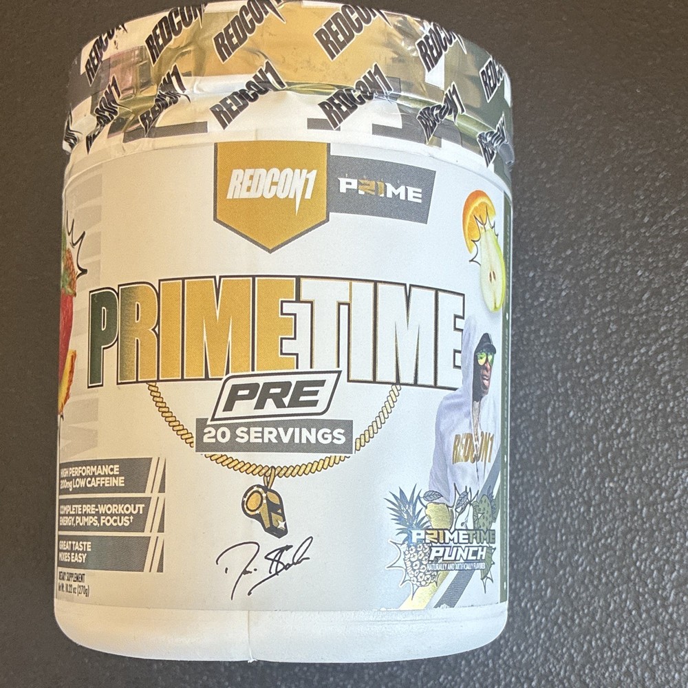 REDCON1 Prime Time PRE Pre-Workout Powder Primetime Punch 20 Servings exp 08/26