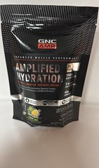 GNC AMP Amplified Hydration Electrolytes Sugar Free Lemon Lime (20 Stick Packs)