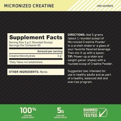 Optimum Nutrition Micronized Creatine Monohydrate Powder 60 Servings 5g