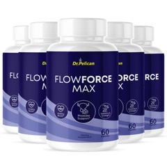 Flowforce Max- Prostate Support- 5 Bottles- 300 Capsules