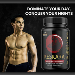 Keskara- Bodybuilding & Men’s Health Support- 4 Bottles- 360 Capsules