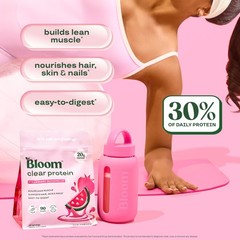 Bloom Clear Protein, Whey Protein Isolate with Collagen Peptides and Digestiv…
