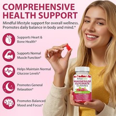 Artoa Magnesium Glycinate Gummies with L-Threonate ~ 120 Count ~ 60 Servings!