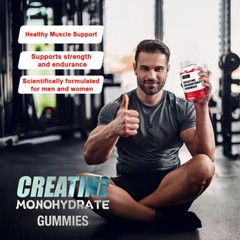 Creatine Monohydrate Gummy Energy Enhancement Improves Muscle