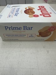 Equip Prime Bar Peanut Butter Grass-Fed Beef Protein Bars 12 Pack 20g Protein