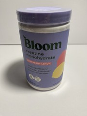 Bloom Nutrition Creatine Monohydrate Powder, Raspberry Lemon Flavor, 40 Servings