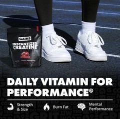 Gains in Bulk Sour Raspberry Instantized Creatine Monohydrate for Women and Men
