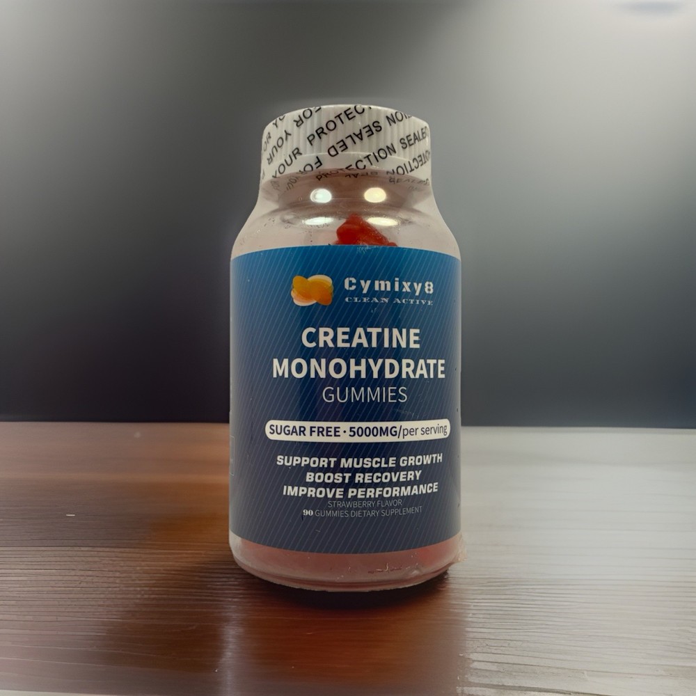 Cymixy8 Creatine Monohydrate Gummies – Sugar Free – 90 Gummies – Exp 9/15/2026