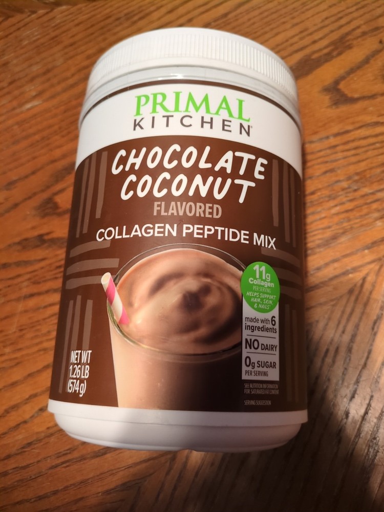 Primal Kitchen Collagen Fuel Collagen Peptide Drink Mix Chocolate Coconut 01/27