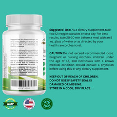 Prostate Flush- Prostate Support- 2 Bottles- 120 Capsules