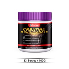 MENXI Micronized Creatine Monohydrate Powder 100g, 60 Servings,Muscle Building
