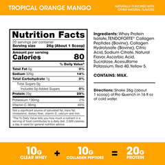 Pro Quench, 10G Clear Protein, 10G Collagen Peptides & Electrolyte Powder Drink