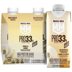 Muscle Milk Pro 33g High Protein Shake Ultra Filtered Milk, Vanilla Creme, 11 fl