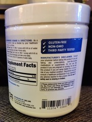 Bucked Up Creatine Monohydrate 250 Grams Powder Unflavored. 50 Servings. 5 grams