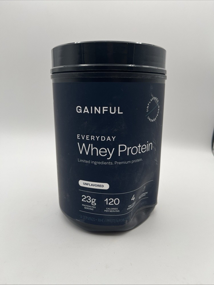 Gainful Lean Whey Protein ~ 14 Servings, Unflavored ~ Exp 06/2027