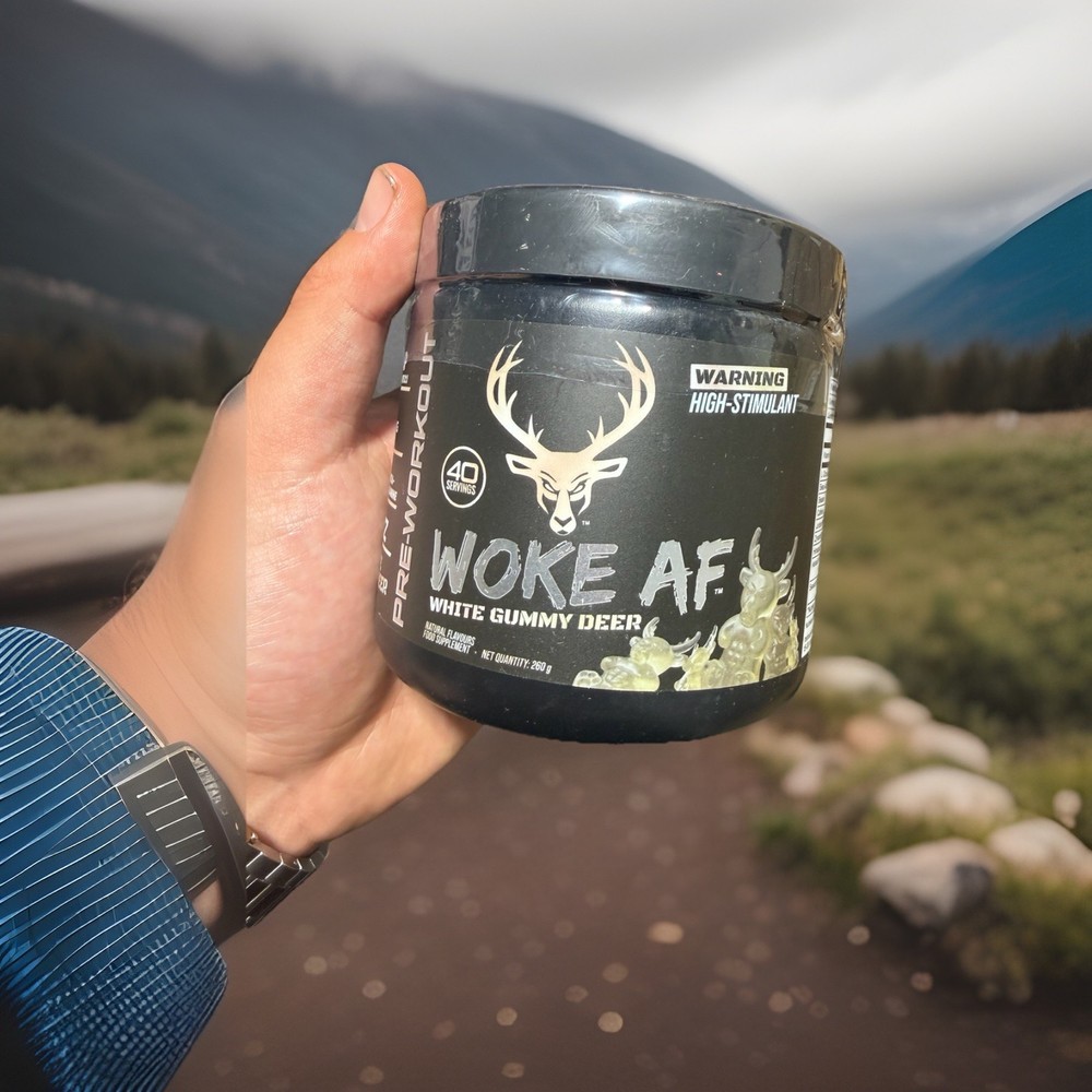 BUCKED UP WOKE AF WHITE GUMMY HIGH STIMULANT PRE-WORKOUT Energy Pump 40 Servings