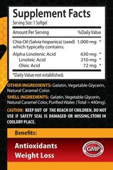 Vitamin E source – CHIA SEED OIL – DIY skincare oil 2 Bottles 120 Capsules