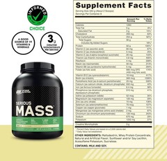 Vanilla Serious Mass Protein Powder – 6lb Weight Gainer with Creatine & Vitamins