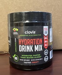 Clovis Essential Electrolytes HYDRATION DRINK MIX Cherry Limeade 30 Servings NEW