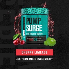 PUMPSURGE Caffeine-Free Pump & Nootropic Pre Workout Supplement, Non Stimulant
