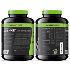 MusclePharm Combat 100% Whey Protein Powder – 5 lb, 70 Servings, Cookies & Cream