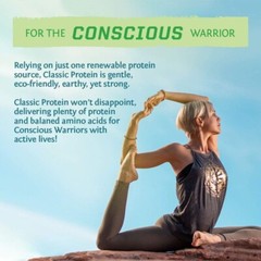 Sunwarrior Classic Vegan Sprouted Brown Rice Protein Powder, Natural,30 Servings