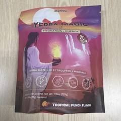 Yerba Magic Hydration + Energy – Tropical Punch with Electrolytes – 20 Packets