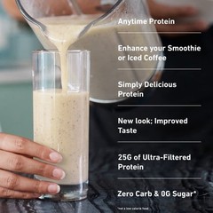 Isopure Zero Carb Whey Protein Isolate Powder, Vanilla, 15 Servings