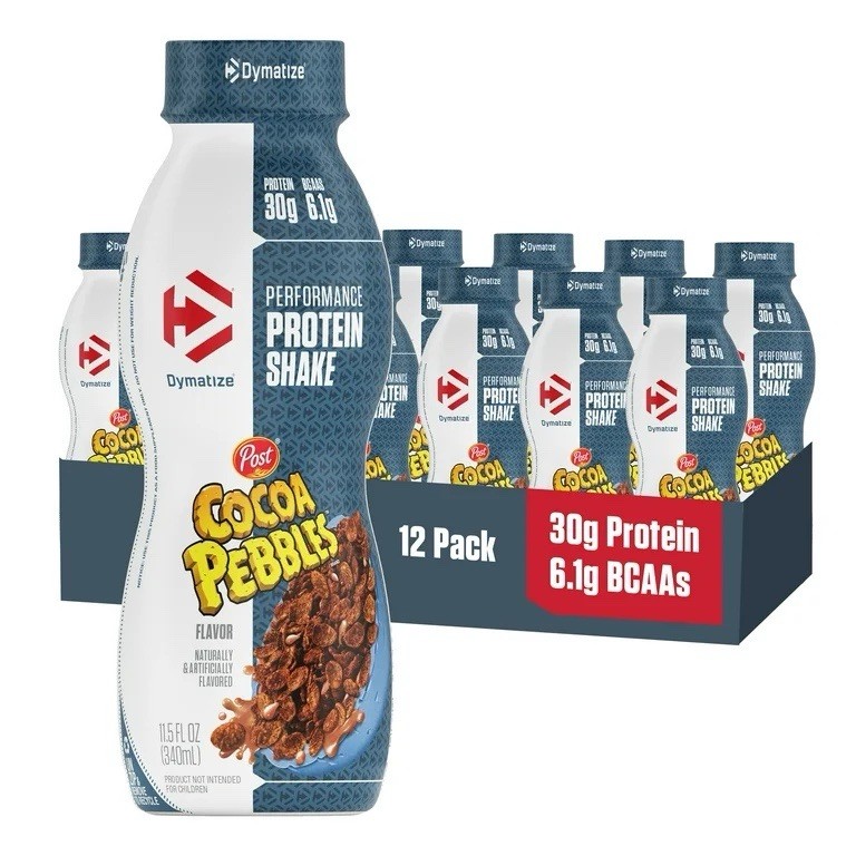 Dymatize Performance Protein Shake, Cocoa Pebbles, 30g, 12 Ct